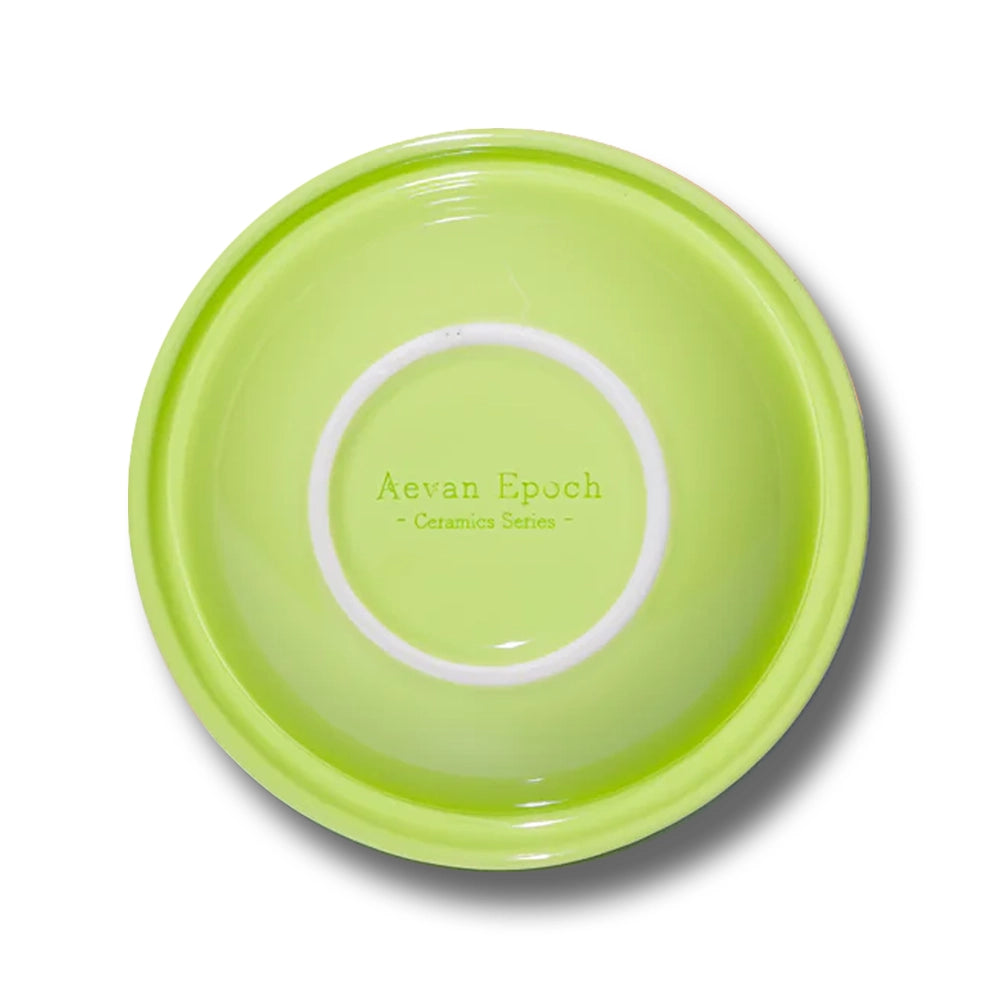 Aevan Epoch🐱🐶Premium Handcrafted Ceramic Bowl - Glossy Lime