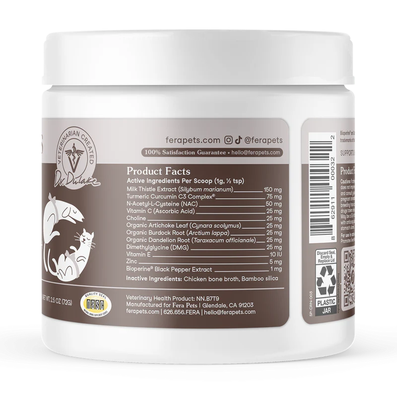 Fera Pets🐱🐶Liver Support 72g