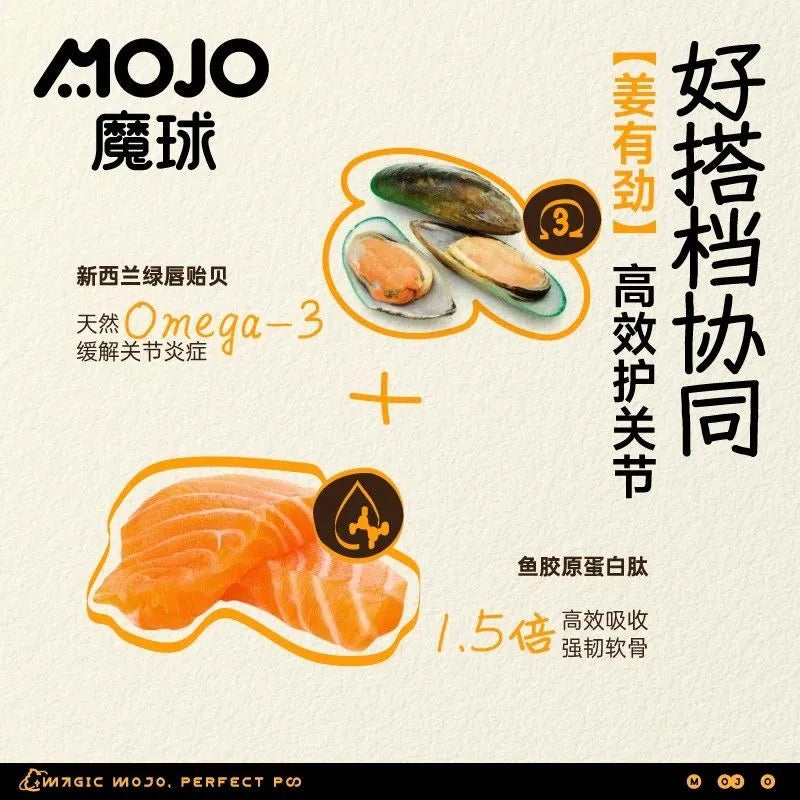 MOJO🐱🐶Freeze Dried Ginger Functional Support Bites 50g