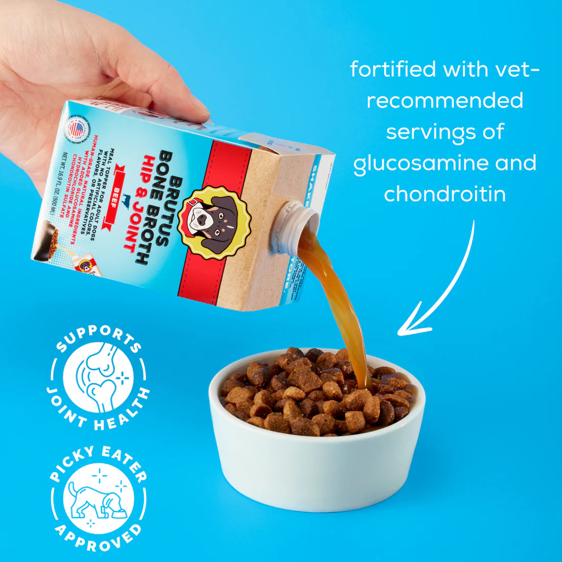 Brutus🐶Mini Hip & Joint Formula - Beef Bone Broth 500ml