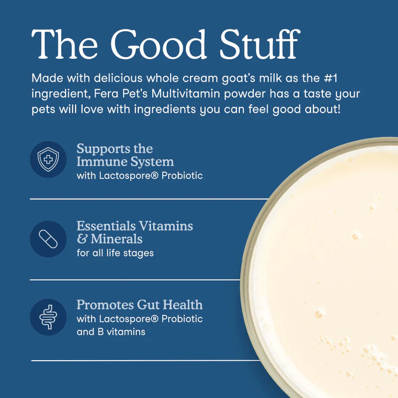Fera Pets🐱🐶Multivitamin Goat Milk 180g