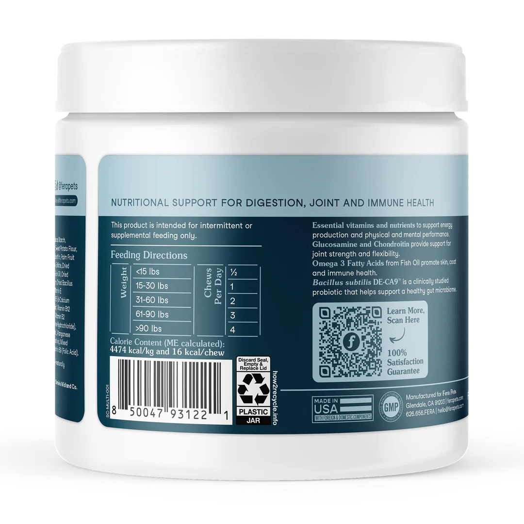 Fera Pets🐶Multivitamin Soft Chews 11.1oz