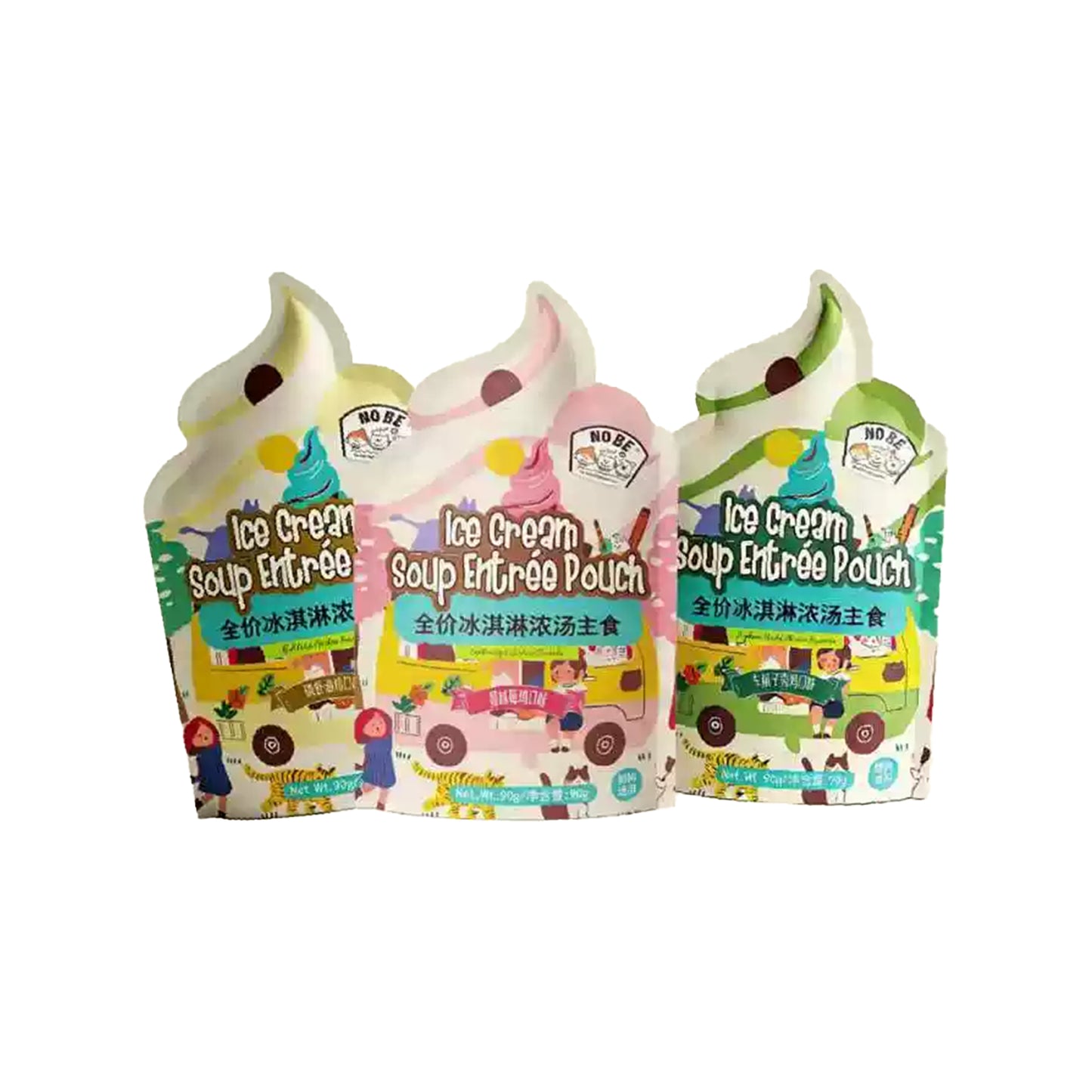 NOBE🐱🐶Ice Cream Soup Entree Wet Food Pouch