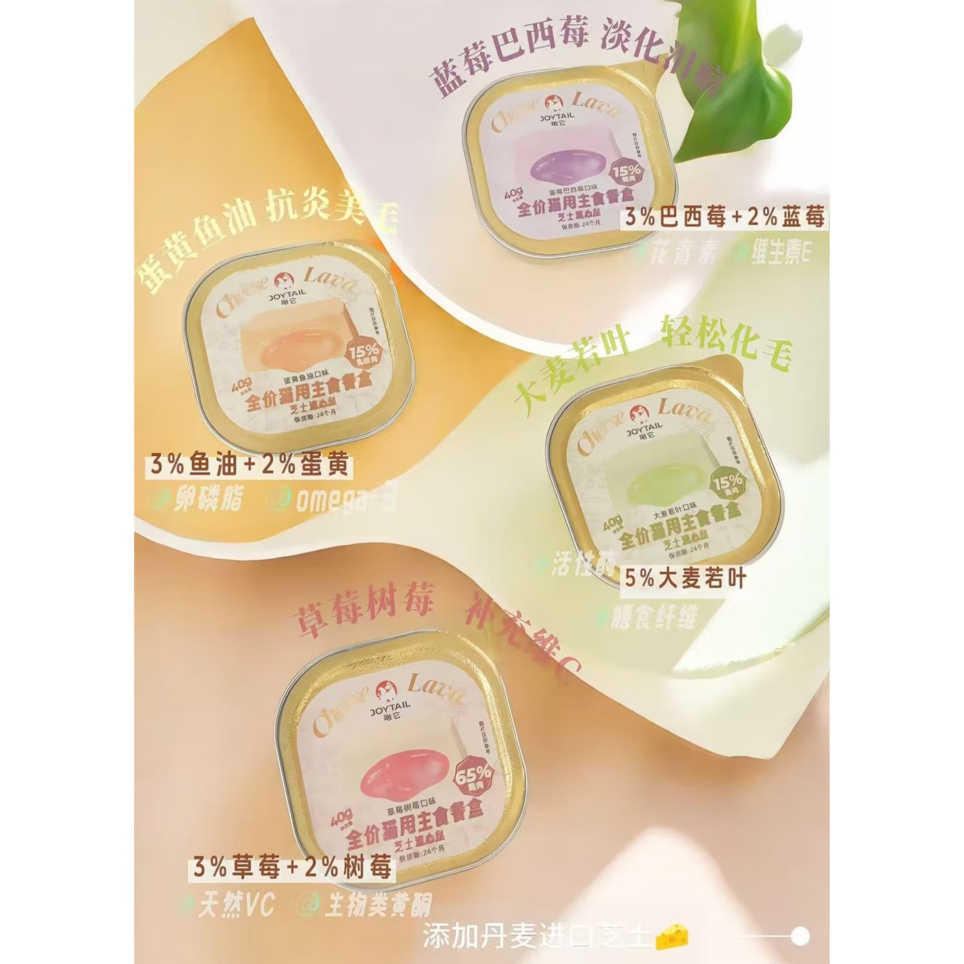 JoyTail🐱Cheese-Filled Lava Tart Wet Food 240g