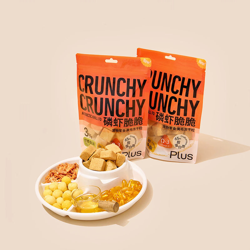 Purrre🐱🐶Freeze-Dried Crispy Chunks Omega3 Krill 50g