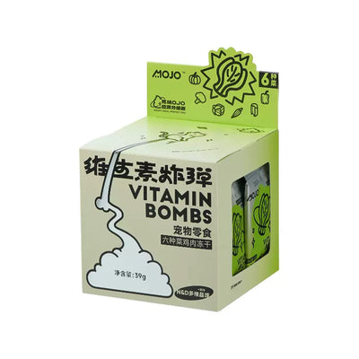 MOJO🐱🐶Freeze Dried Vitamin Bombs 6 Mixed Veggies & Chicken 39g