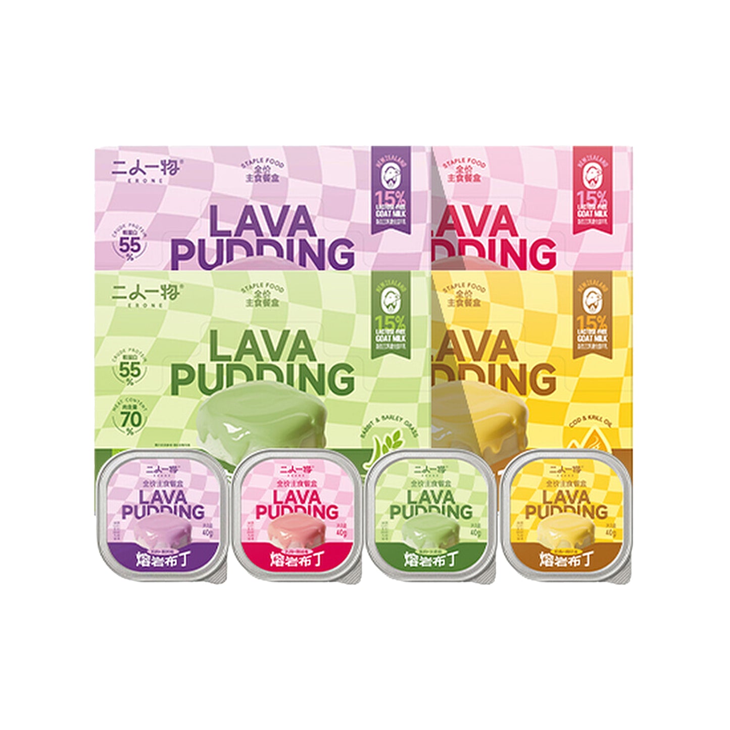 Erone🐱🐶Lava Pudding Complete Wet Food 40g