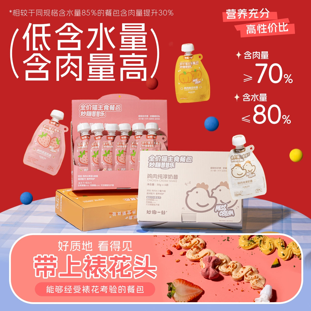 MessQuarter🐱Chicken Pure Milkshake Pouch 50g*6