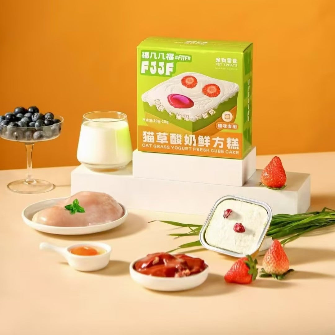 FJJF🐱🐶Freeze Dried Yogurt Fresh Cube Cake 20-25g