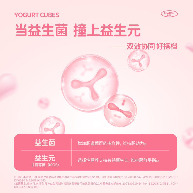 Sharan🐱Freeze Dried Mini Cubes - Probiotic Yogurt 50g