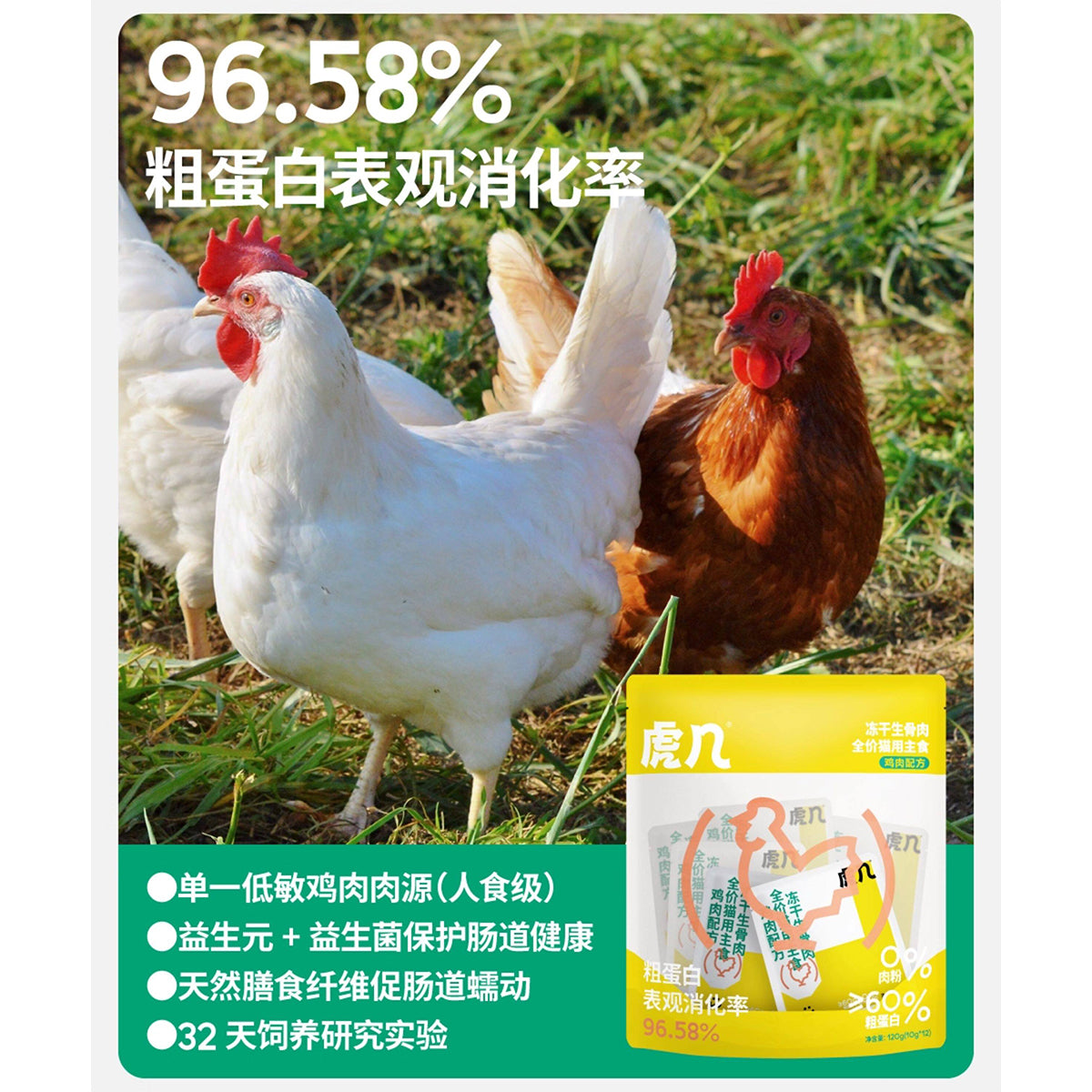 HUJI🐱Freeze Dried Complete Food 120g