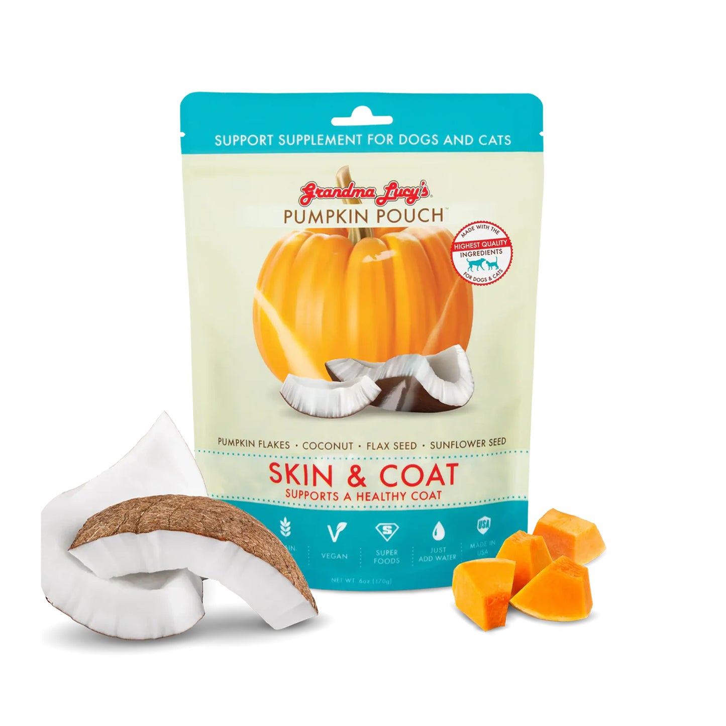 Grandma Lucy‘s🐱🐶Pumpkin Pouch - Skin & Coat 6oz