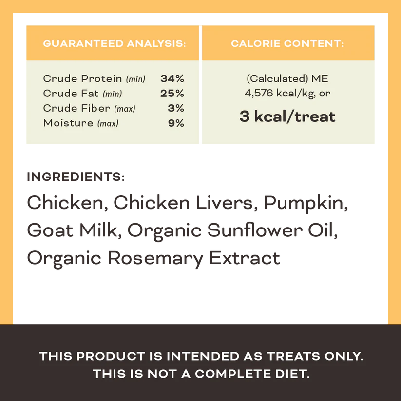 Primal🐶Freeze Dried Raw Treats Pumpkin for My Pumpkin 2oz