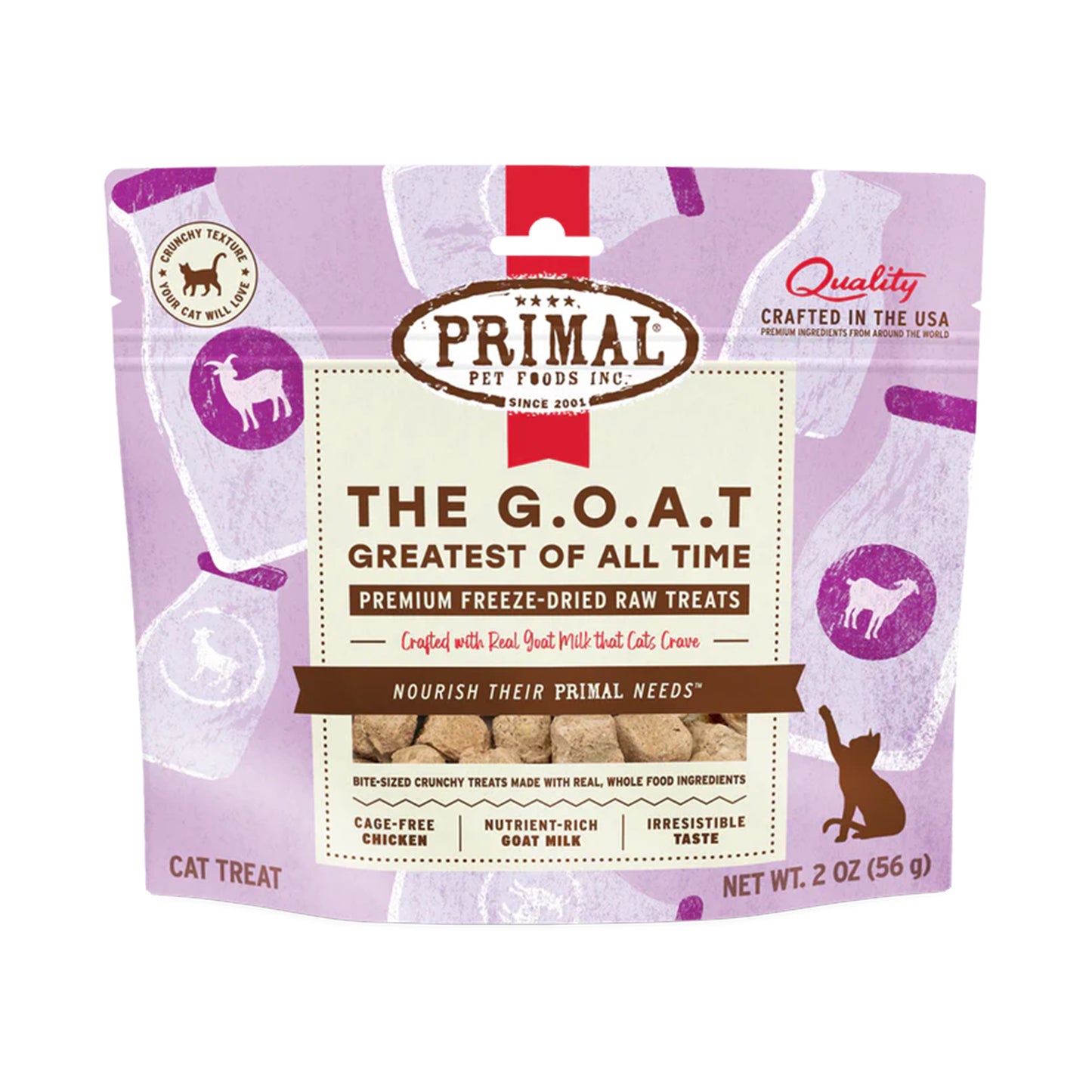 Primal🐱Freeze Dried Raw Treats The G.O.A.T. 2oz