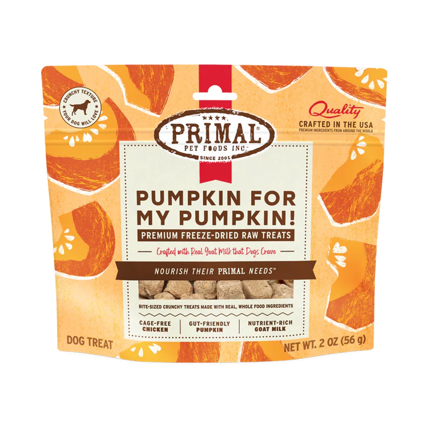 Primal🐶Freeze Dried Raw Treats Pumpkin for My Pumpkin 2oz