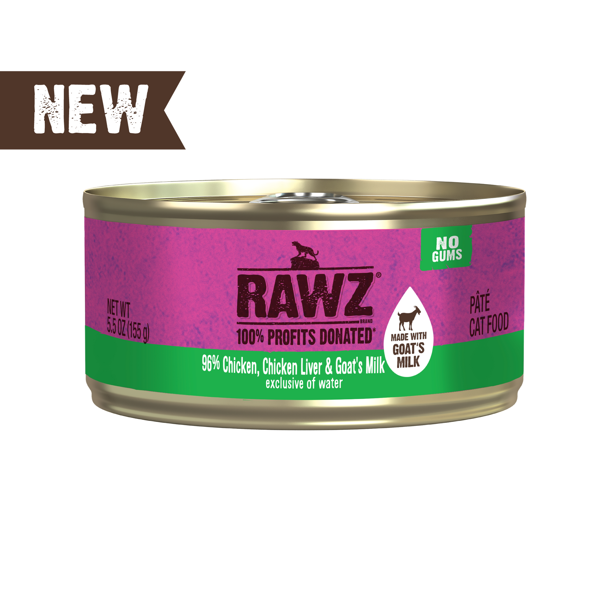 Rawz🐱96% Pate With Goat's Milk Wet Food