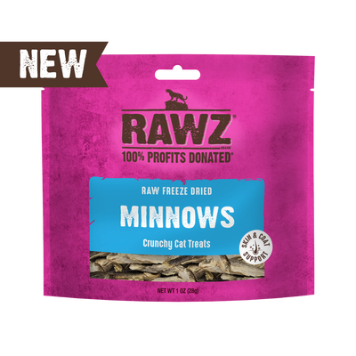 RAWZ🐱Freeze Dried Minnows Crunchy Treats 1oz