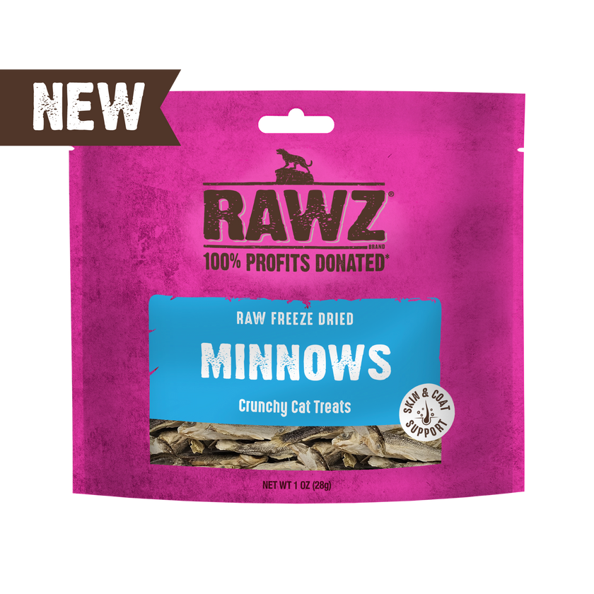 RAWZ🐱Freeze Dried Minnows Crunchy Treats 1oz