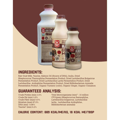 BossDog🐱🐶Frozen Raw Goat Milk With Probiotics 32oz