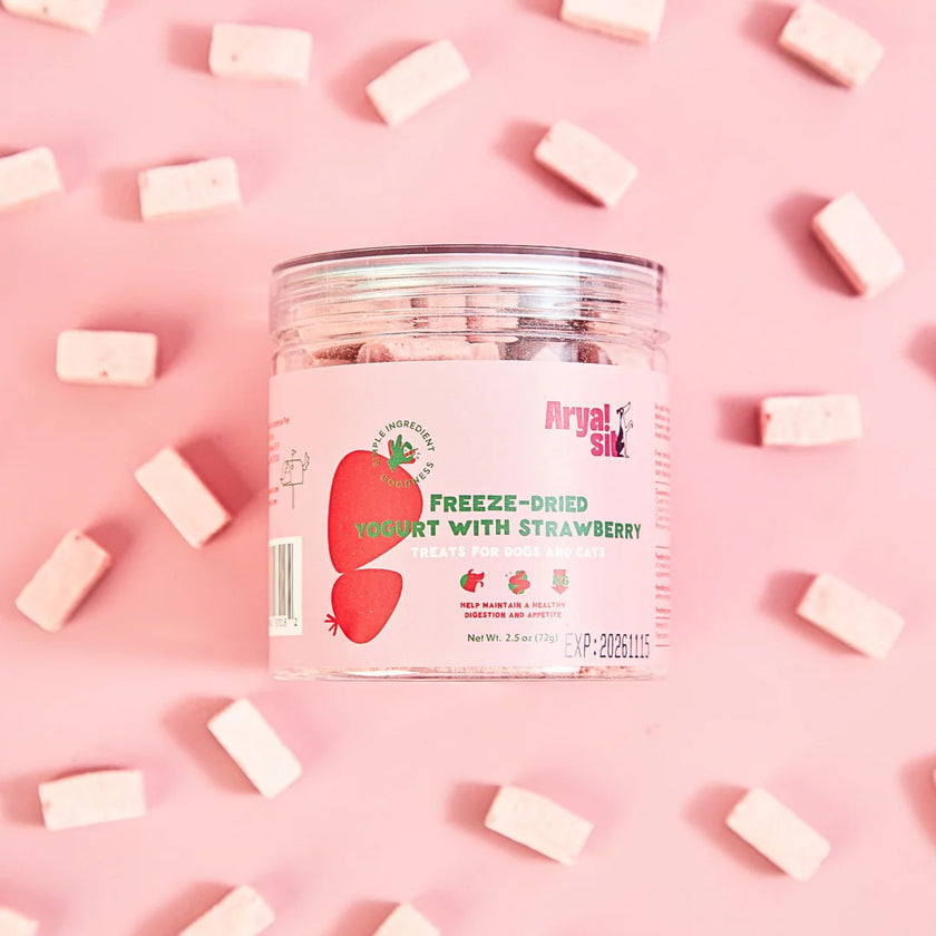 AryaSit🐱🐶Freeze Dried Strawberry Yogurt 4oz