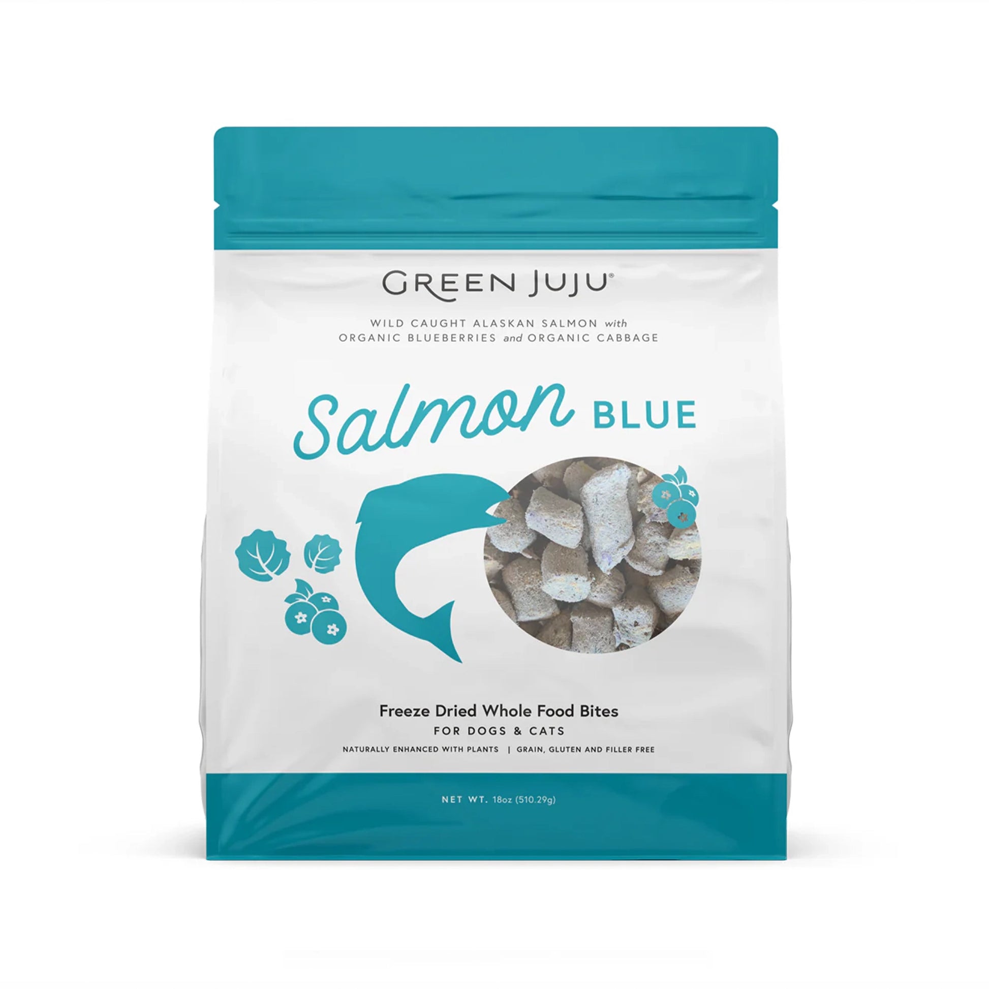 Green JuJu🐱🐶Salmon Blue Freeze Dried Whole Food Bites