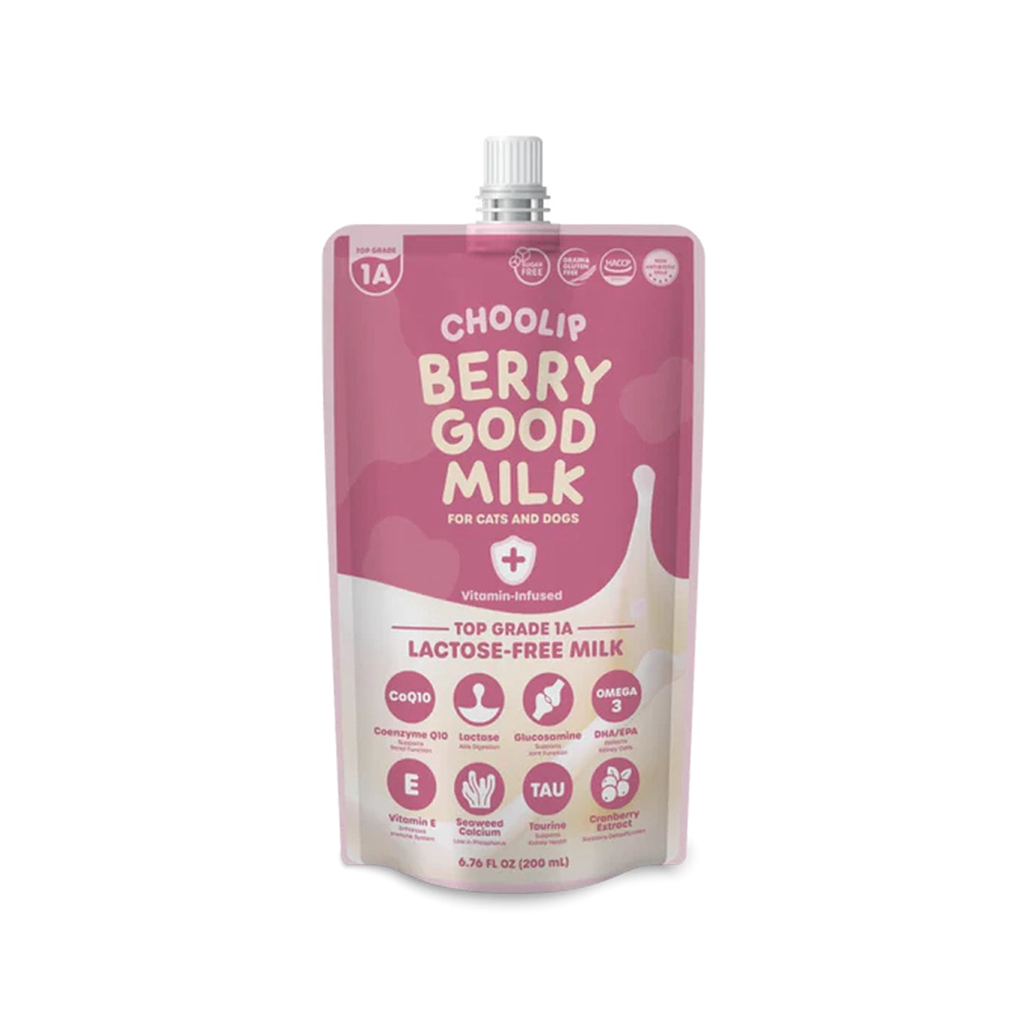 Choolip🐱🐶Berry Good Milk CoQ10 & Taurine 200ml