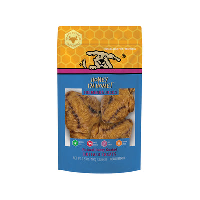 Honey I'm Home🐶Honey Coated Buffalo Tremenda Disc Puffs 3pk