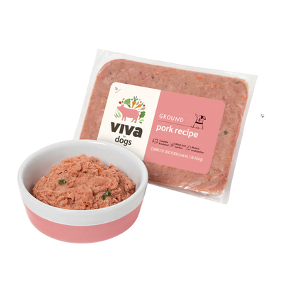 Viva Raw🐶Frozen Dog Complete Meal - Ground Pork 2lb