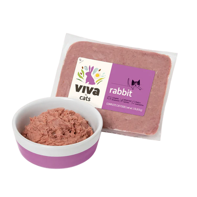 Viva Raw🐱Frozen Cat Complete Meal - Ground Rabbit 2lb