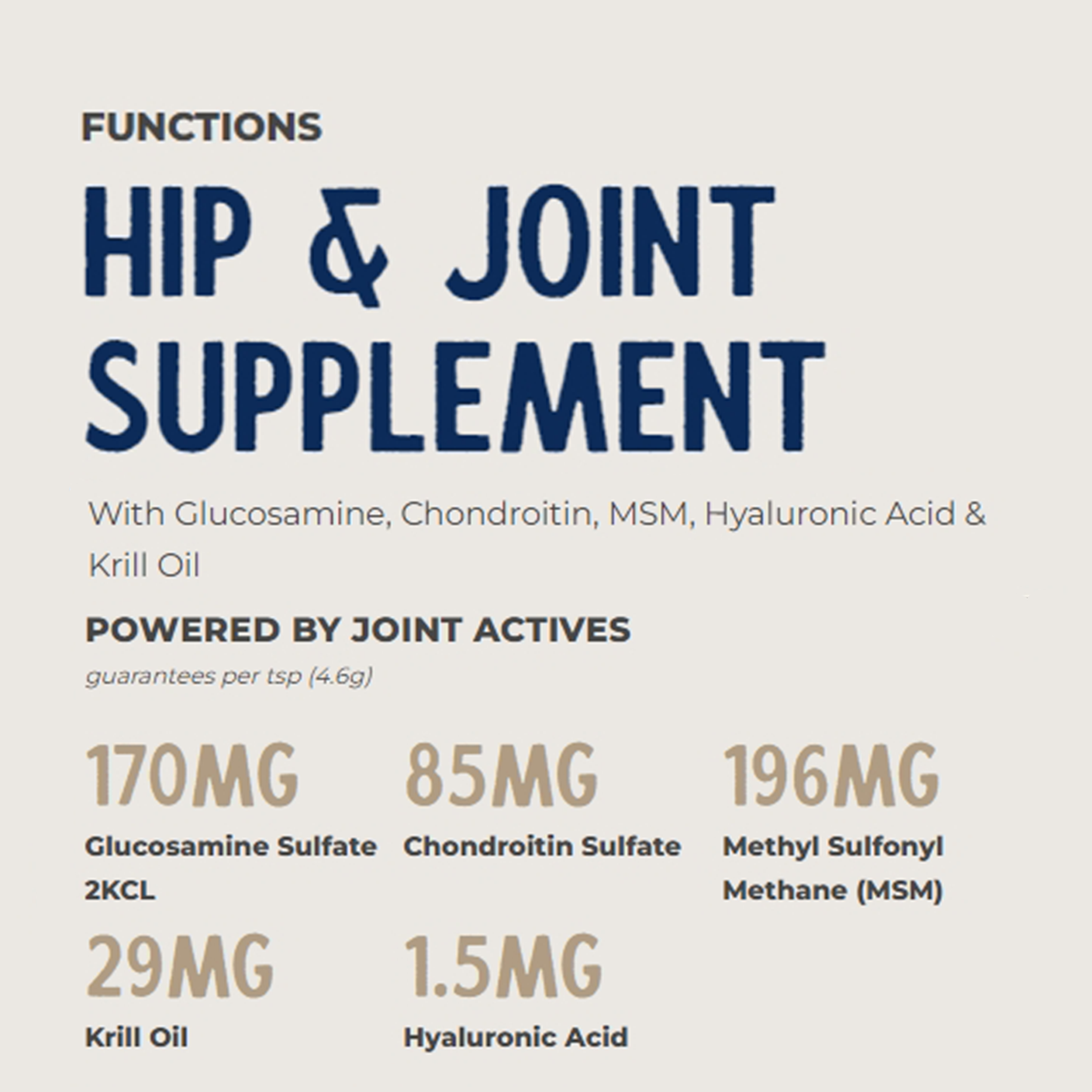 Grizzly🐱🐶Functions - Hip & Joint Liquid Supplement 16oz