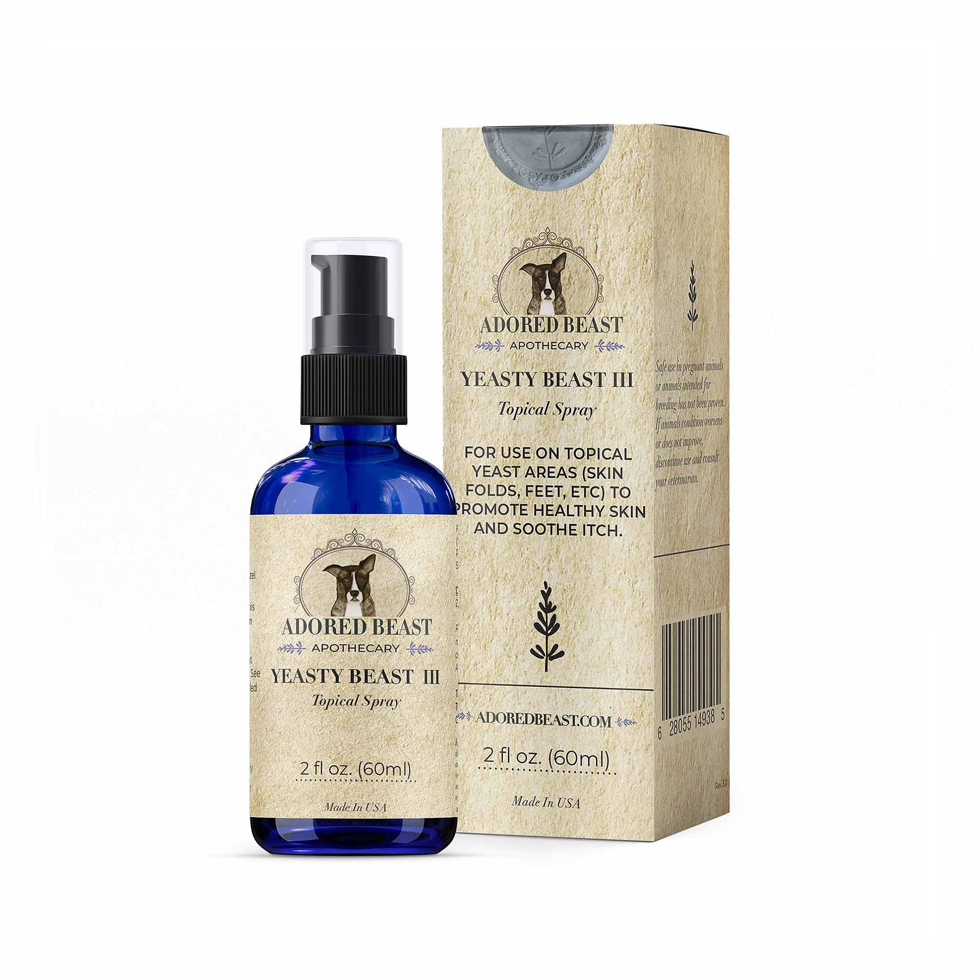 Adored Beast🐶Yeasty Beast Ⅲ | Topical Yeast Spray