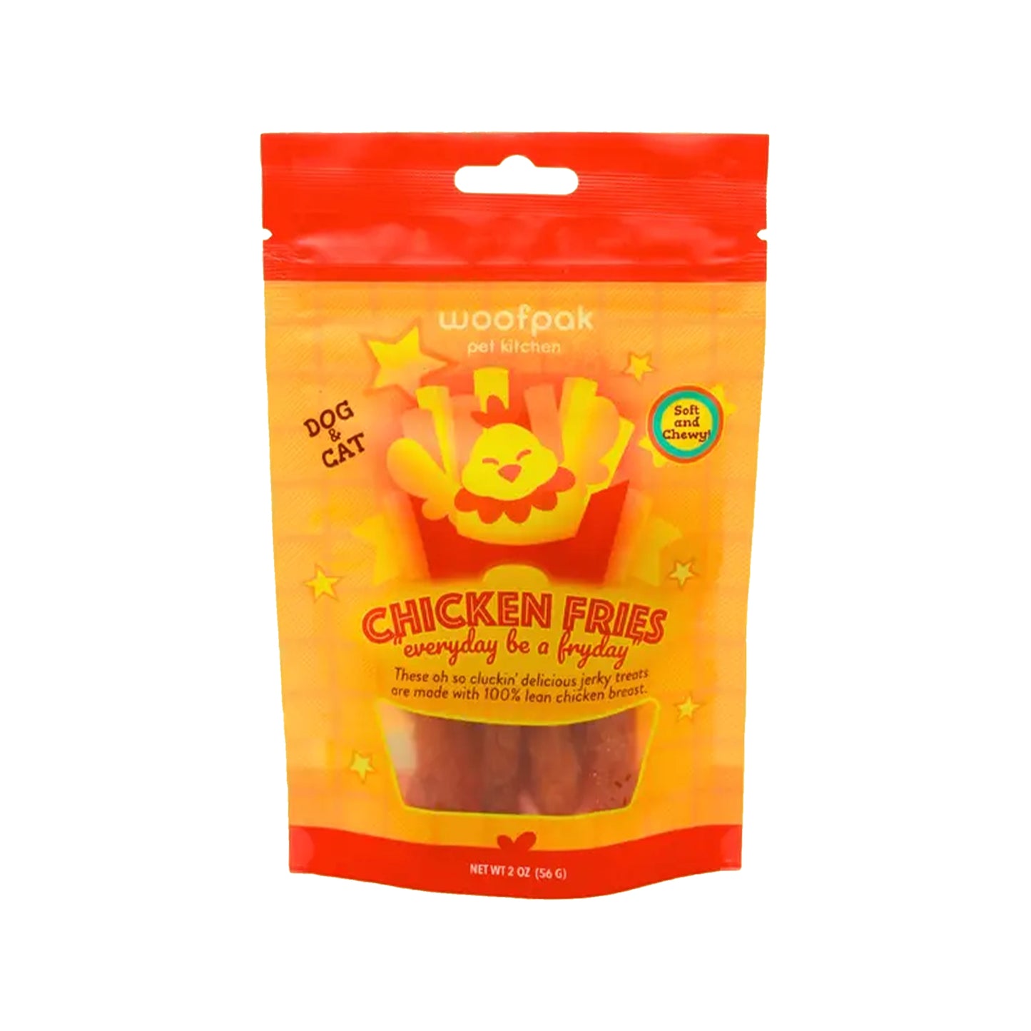 WoofPak🐱🐶Chicken Fries Soft & Chewy Treat 2.5oz