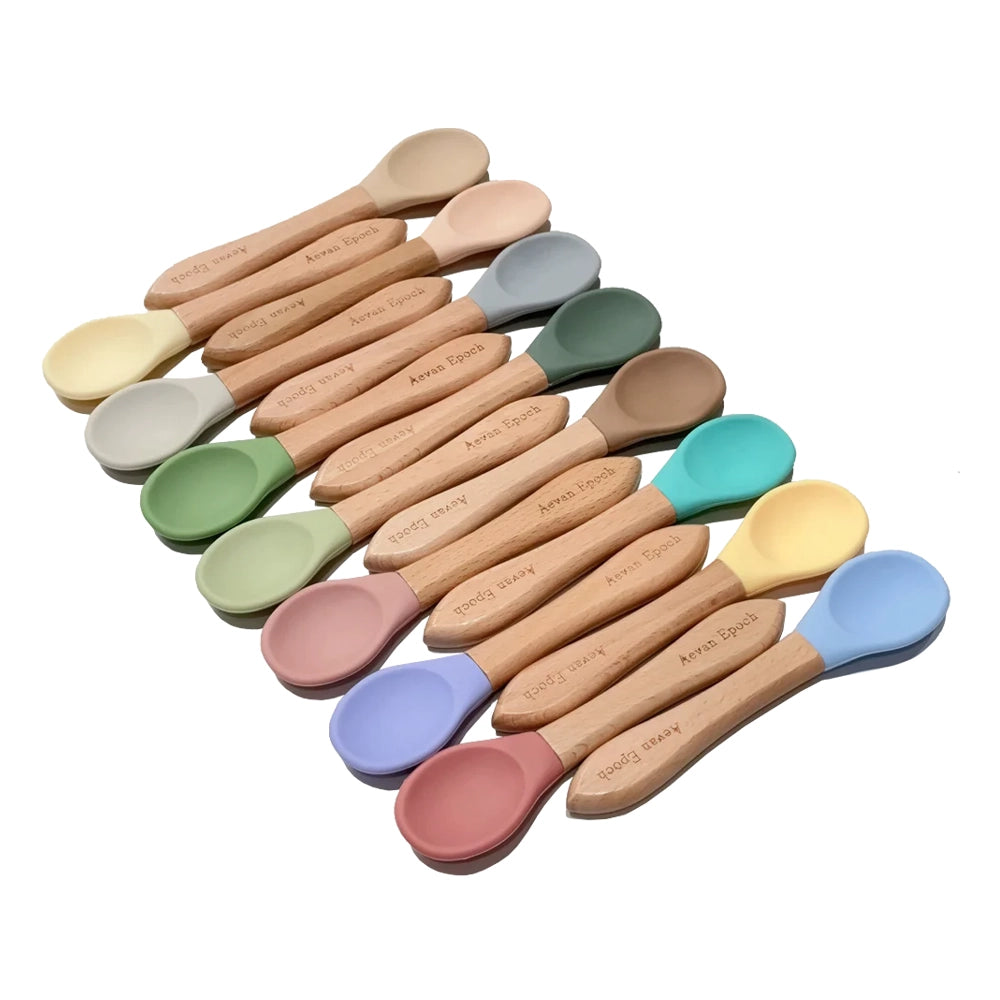 Aevan Epoch🐱🐶Beechwood Silicone Spoon