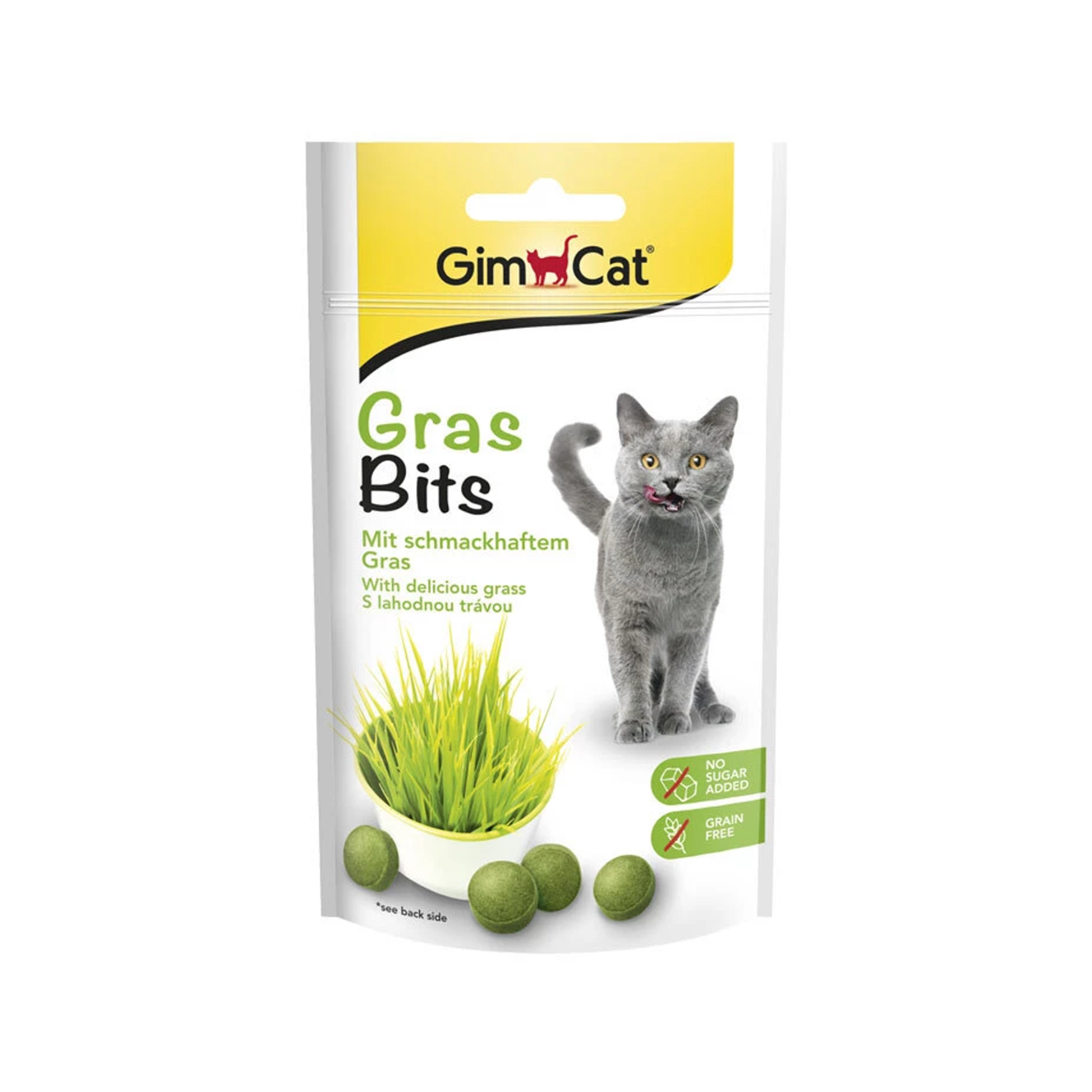 GimCat🐱Crispy Cat Grass Balls 40g