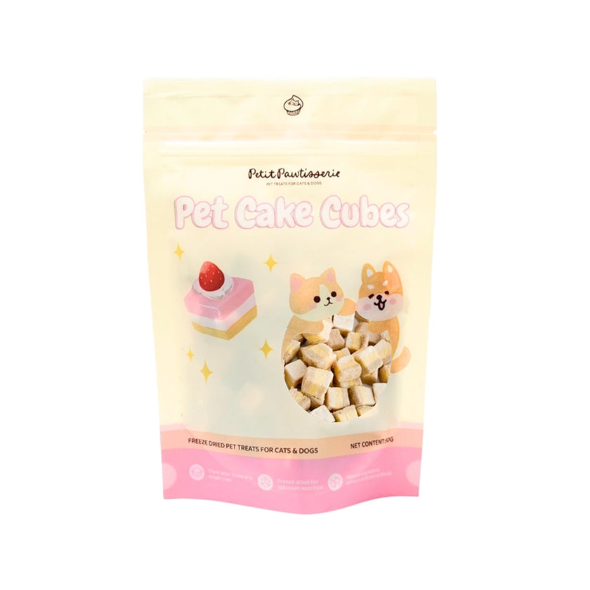 Petit🐱🐶Freeze Dried Cake Cube Duck Egg Yolk & Goat Milk 50g