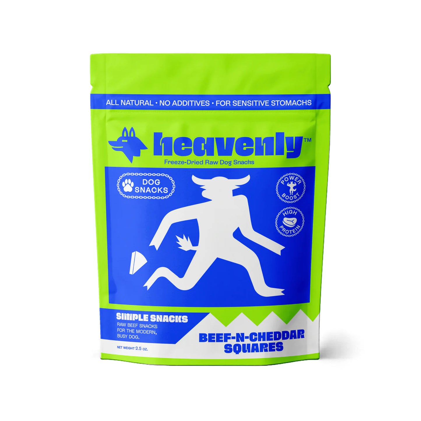 Heavenly🐶Freeze Dried Simple Snacks - Beef-N-Cheddar Squares 2.5oz
