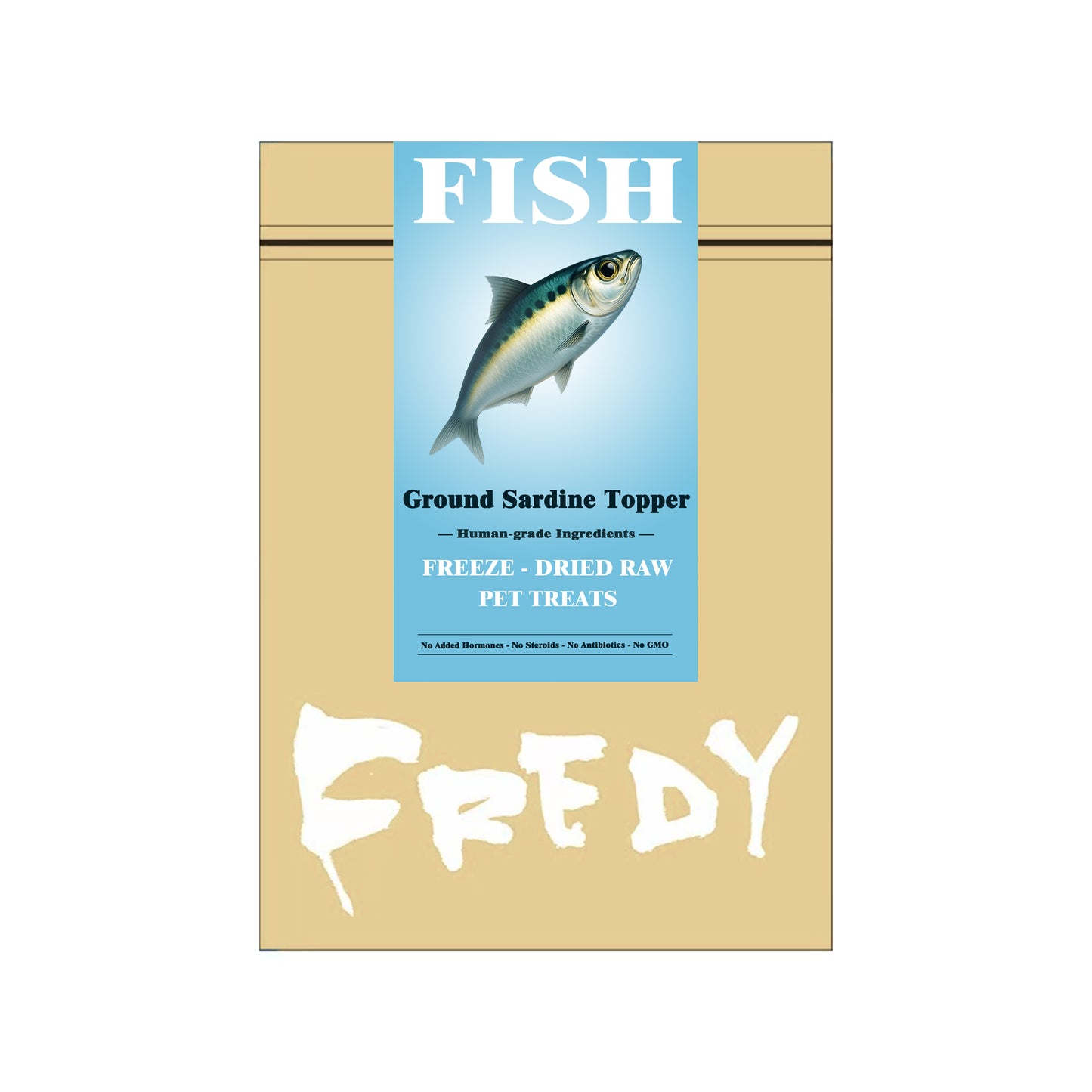 Fredy🐱🐶Freeze Dried Ground Sardine & Lion's Mane Mushroom Topper 6.3oz
