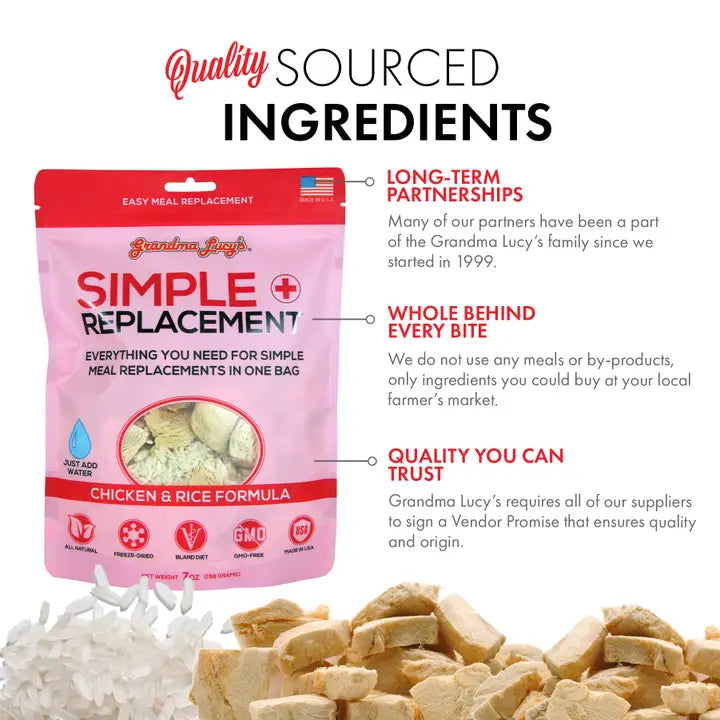 Grandma Lucy‘s🐱🐶Freeze Dried Simple Replacement Anti-Diarrhea - Chicken 7oz