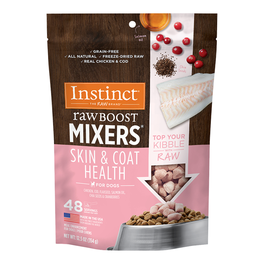 Instinct🐶Freeze Dried Raw Boost Mixers Skin & Coat Health