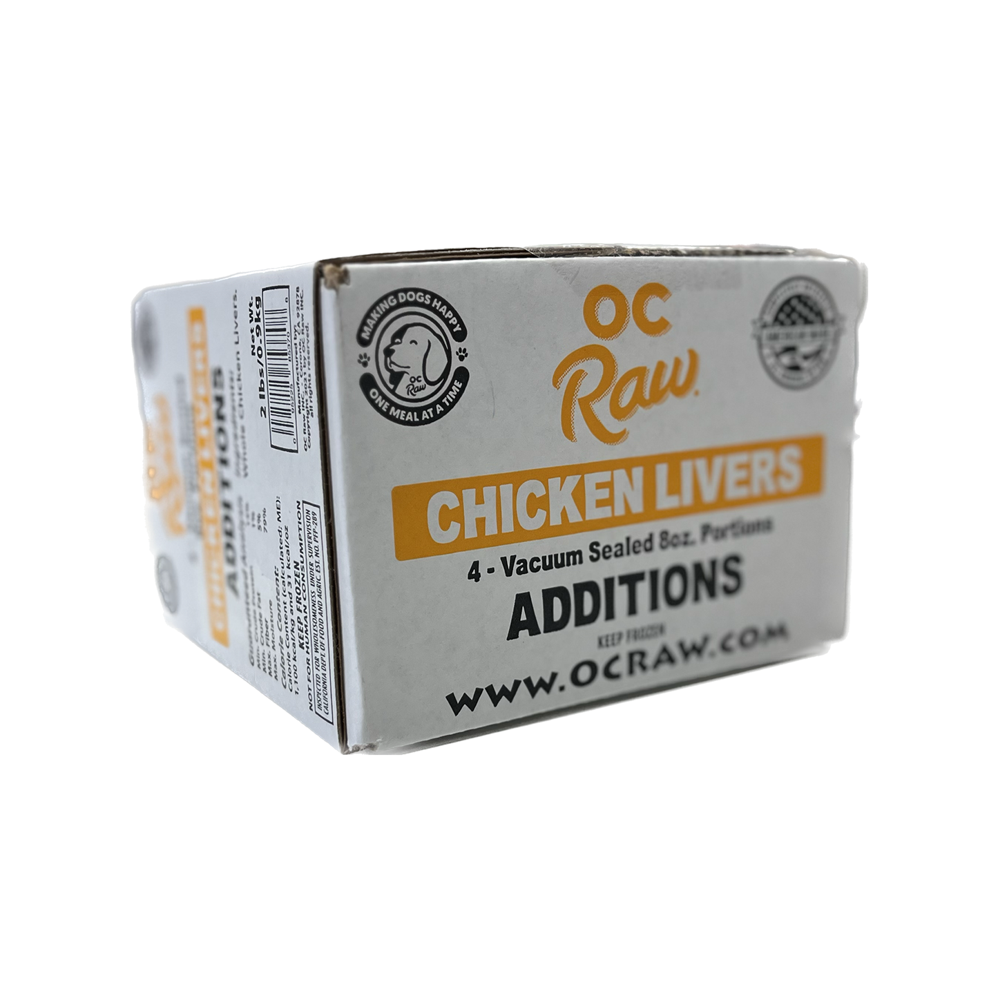 OC RAW🐱🐶Raw Frozen Box - Chicken Liver 2lb