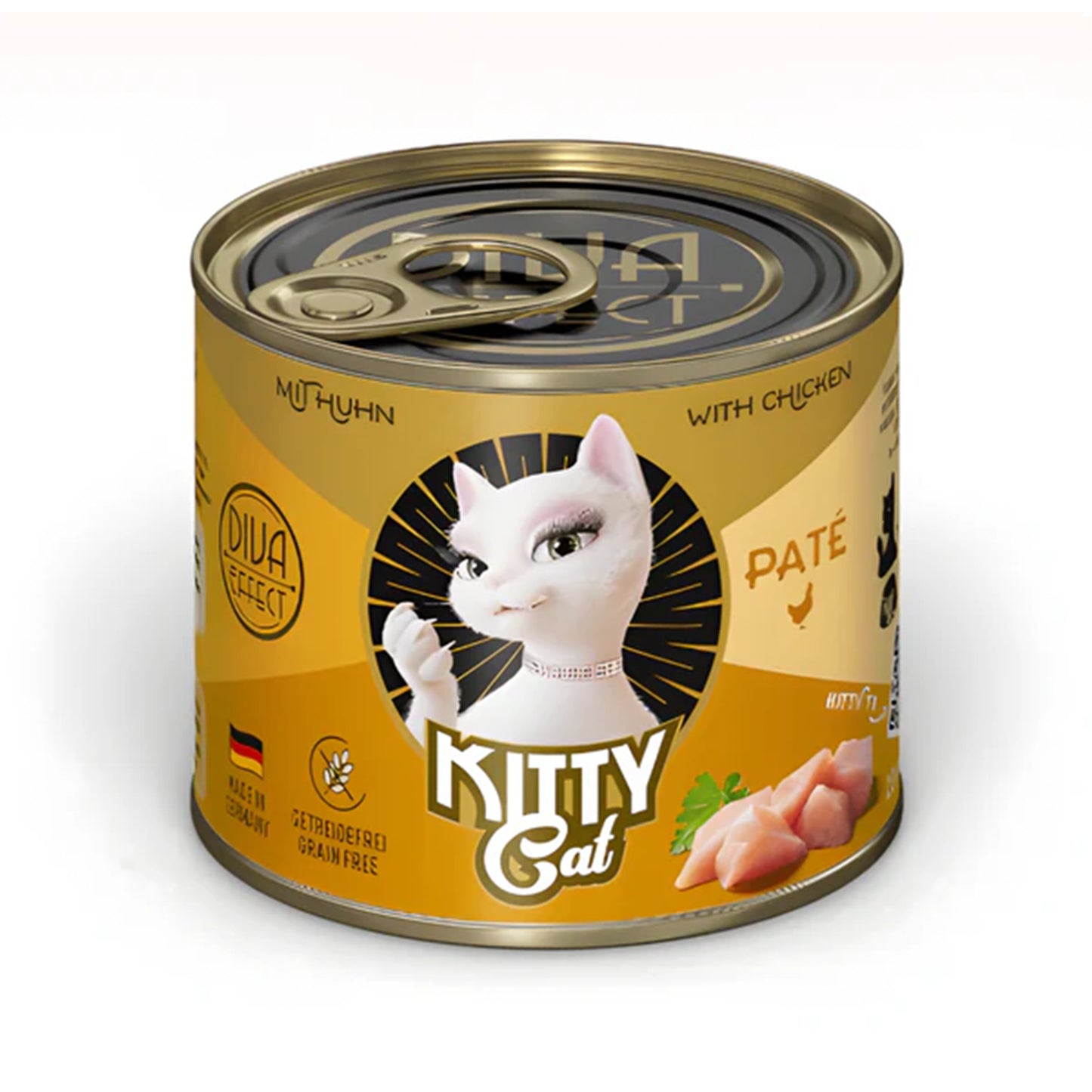 Kitty Cat🐱High Protein With Yogurt & Green Mussel Recipe Complete Wet Food 200g