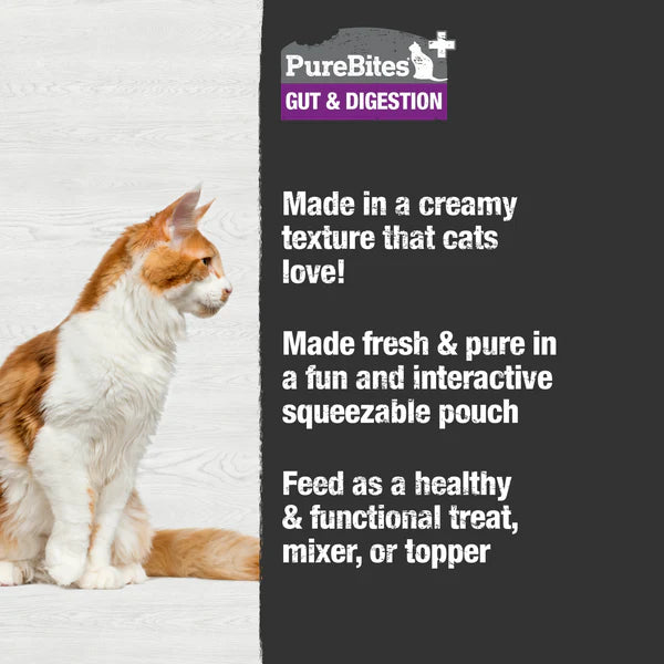 PureBites🐱Squeezable Creamy Gut & Digestion 2.5 oz