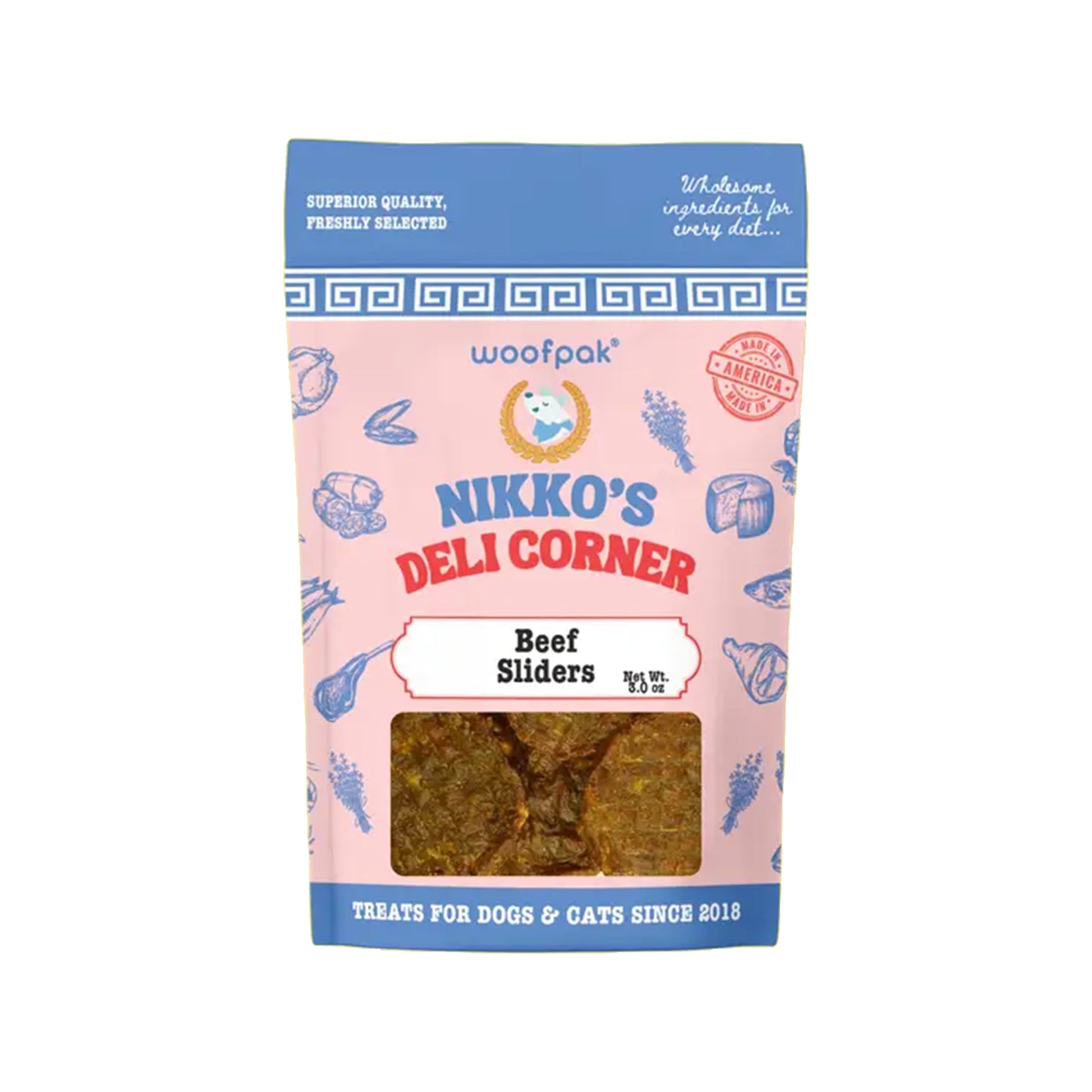 WoofPak🐱🐶Beef Sliders Soft & Chewy Treat 4.2oz