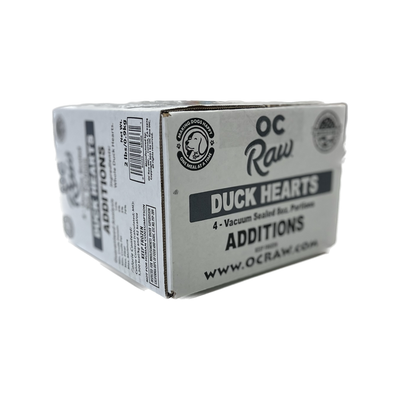 OC RAW🐱🐶Raw Frozen Box - Duck Heart 2lb