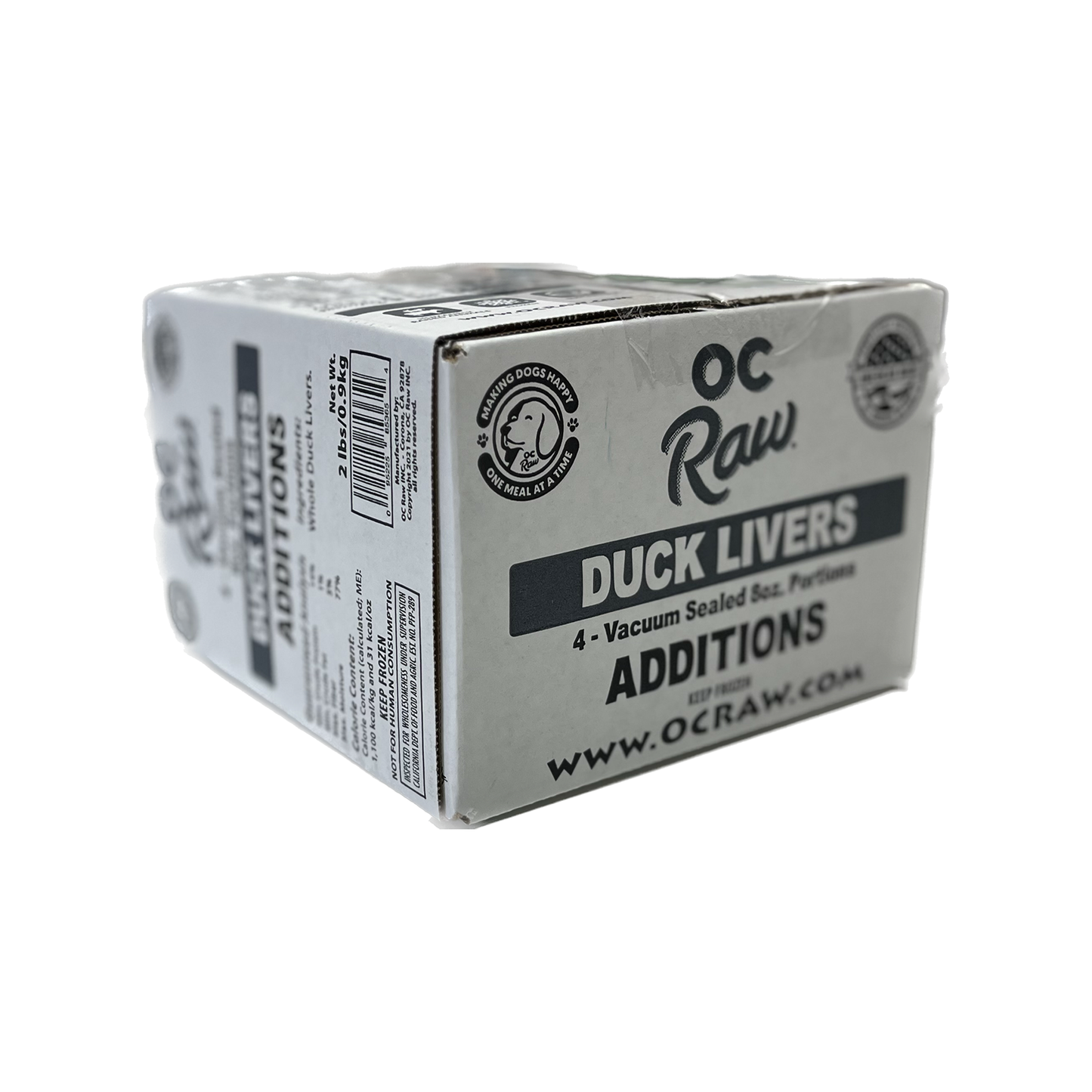 OC RAW🐱🐶Raw Frozen Box - Duck Liver 2lb