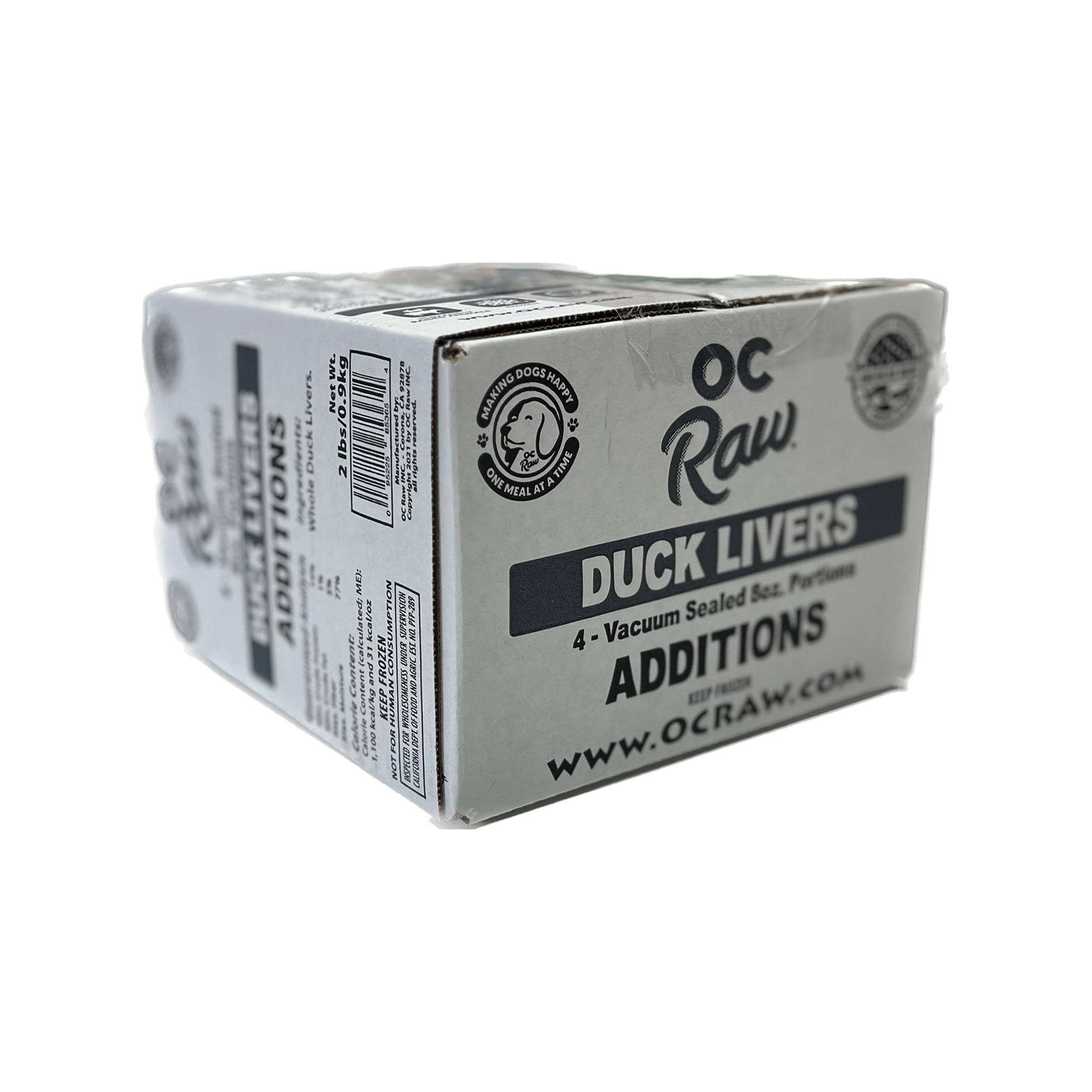 OC RAW🐱🐶Raw Frozen Box - Duck Liver 2lb