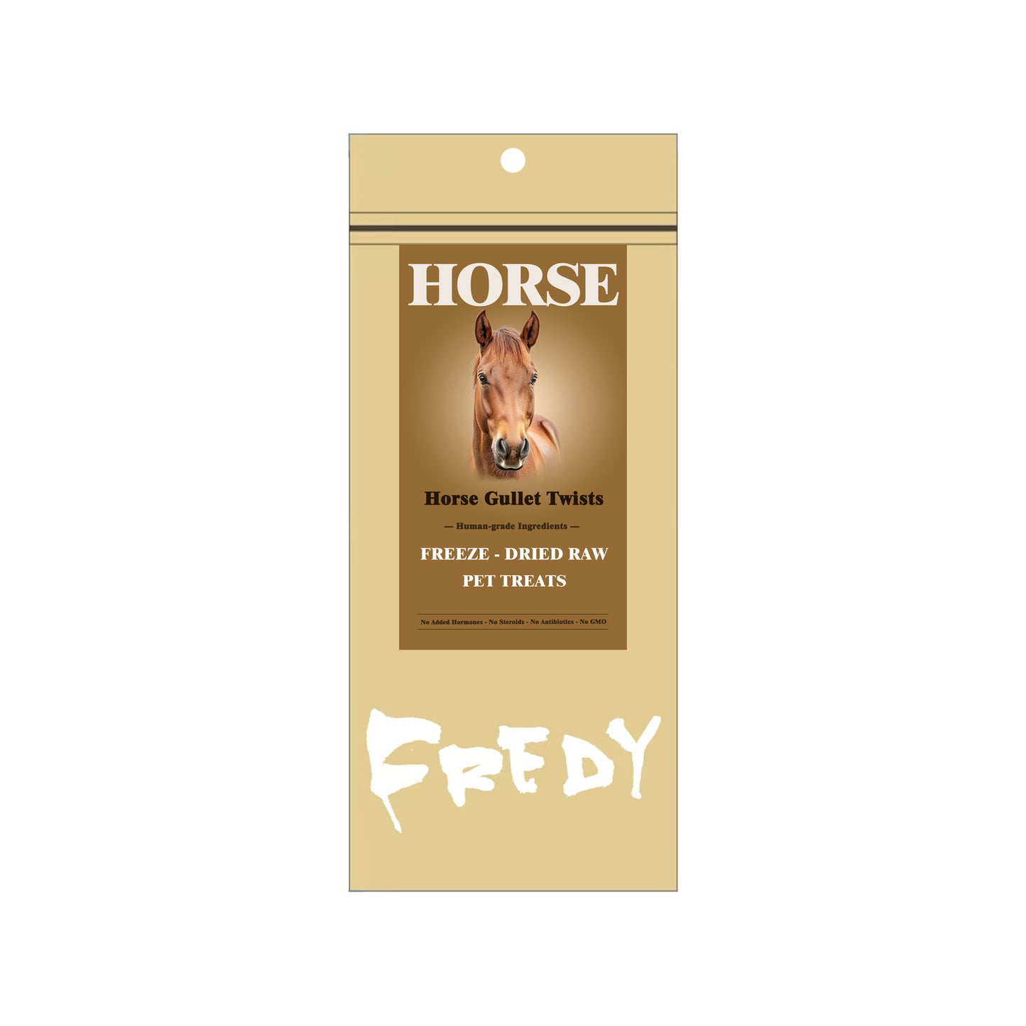 Fredy🐶Freeze Dried Horse Gullet Twists 1.76oz