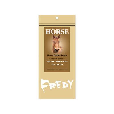 Fredy🐶Freeze Dried Horse Gullet Twists 1.76oz