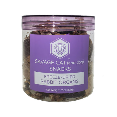 Savage Cat🐱🐶Freeze Dried Rabbit Organs 2oz