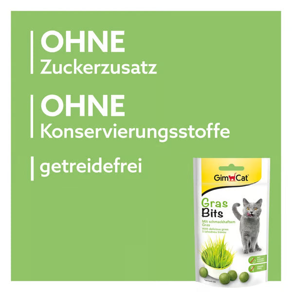GimCat🐱Crispy Cat Grass Balls 40g